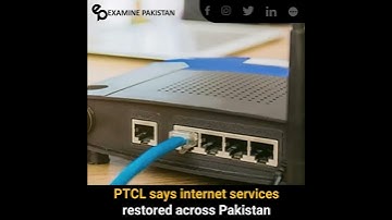 PTCL says internet services restored across Pakistan | #examinepakistan #shorts