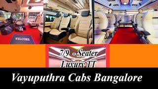 Luxury tempo traveller rental Bangalore | Vayuputhra Cabs | 7,8 and 9 seater