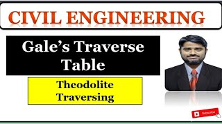 #Gale's Traverse Table | Theodolite Traversing | Surveying