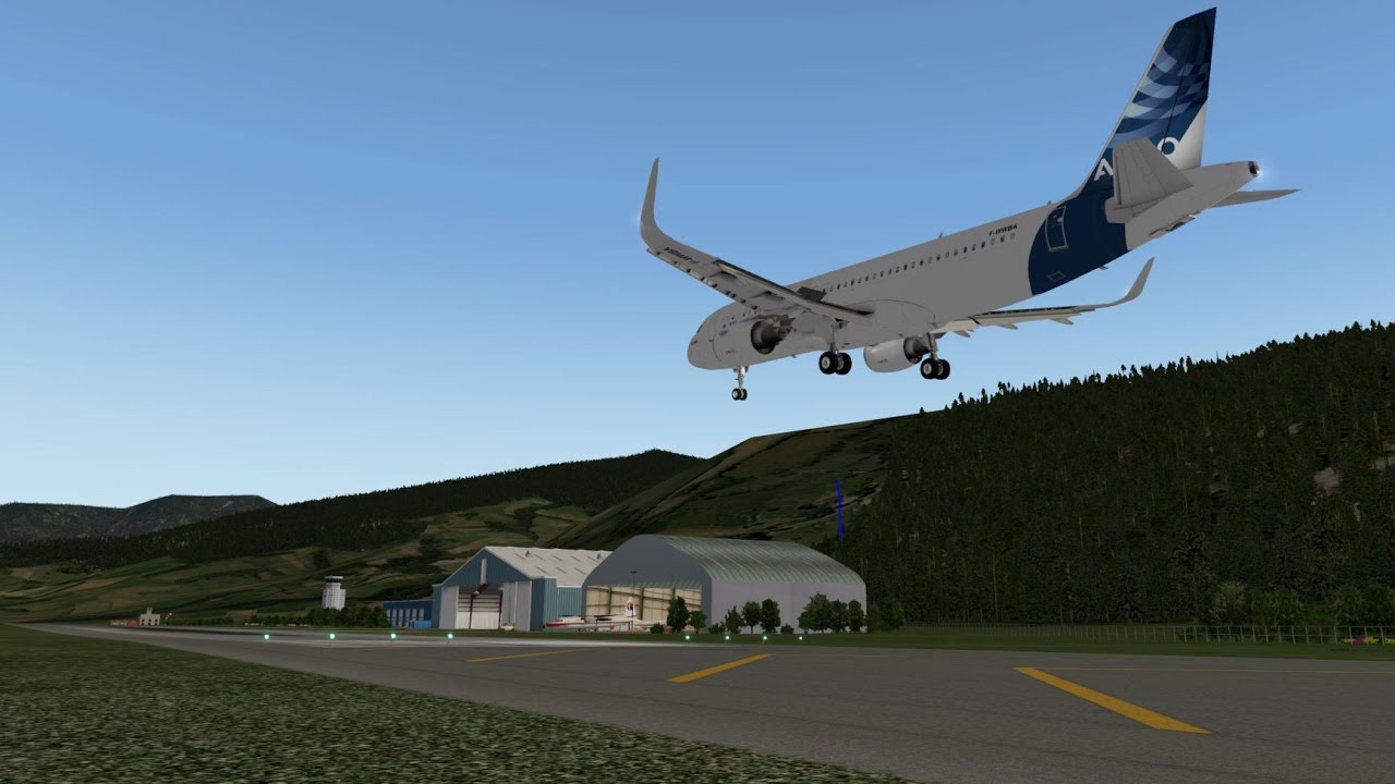 Xplane - A320 PARO approach - YouTube