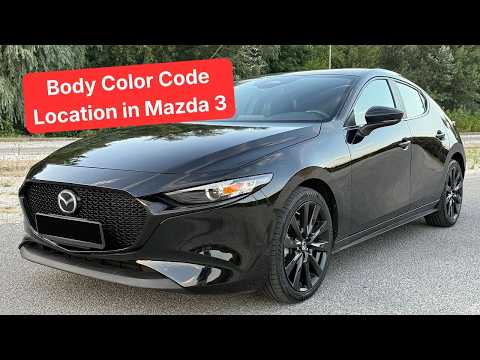 2019-2026 Mazda 3 paint code location