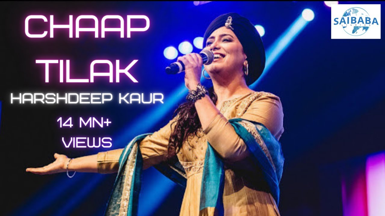 CHAAP TILAK  Harshdeep Kaur  SUFI MUSIC  JUNOON  Saibaba Studios