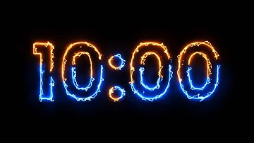 10 Minute Timer - 600 seconds Timer - Clean & Simple [ELECTRIC]
