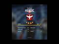 Heroic 4 star to  heroic 5 star   br rank push master 6000 scoreshort shorts freefire