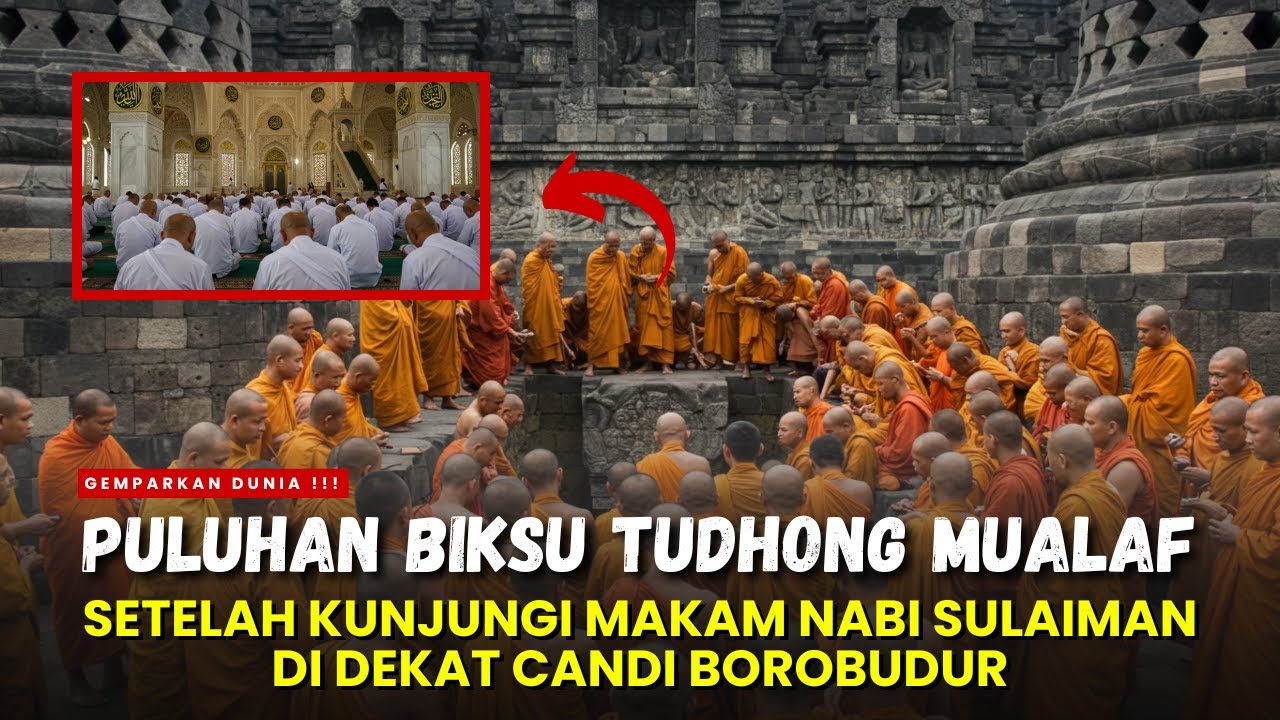 GEGER ‼️ BIKSU INI KAGUM DENGAN SOSOK NABI SULAIMAN SETELAH KUNJUNGI MAKAM BOROBUDUR - SEJARAH ISLAM