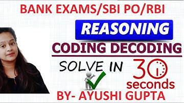 CODING DECODING Reasoning Tricks By Ayushi Ma