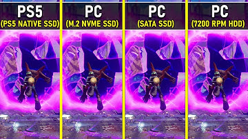 Ratchet & Clank: Rift Apart | PS5 SSD vs PC M.2 NVME SSD vs PC SATA SSD vs PC 7200 RPM HDD