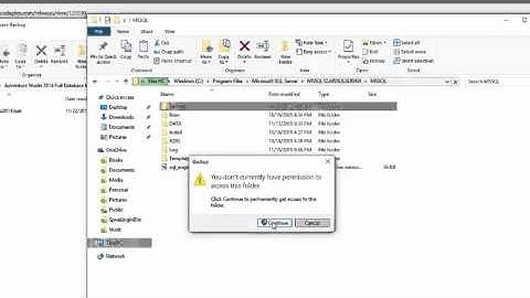 Installing AdventureWorks2014