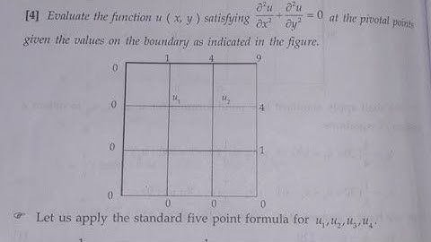 Solution of Elliptic Equation - Part 4 | 9 Mesh Squares | Laplace Equation