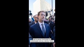Zuckerberg takes stand in landmark trial on social media addiction