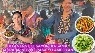 TOURING THE LARGEST MARKET IN PONTIANAK, GROCERY SHOPPING WITH MY SISTER-IN-LAW NOVI