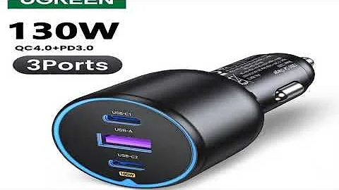 A must-have product! UGREEN 130W USB C Car Charger For Xiaomi iPhone 17 Samsung Galaxy S25 Laptops
