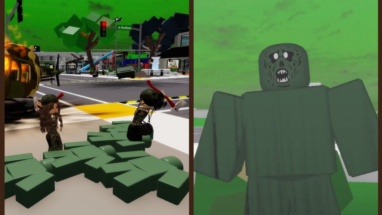 Io e la mia migliore amica Allison sopravviviamo agli zombie su Brookhaveen 😨🤯😰😓