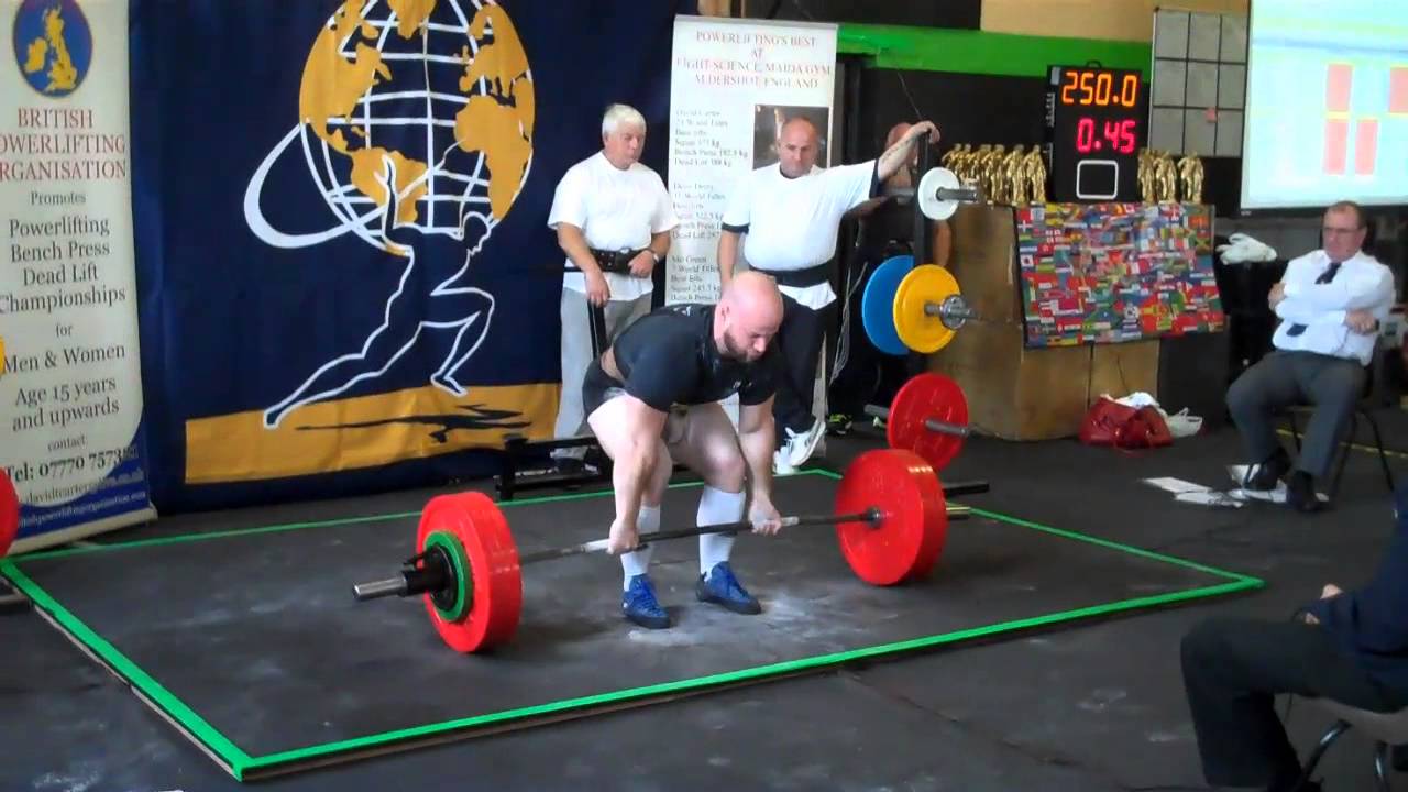 unique fitness andy beeston deadlifts 250kg @89kg @the bpo 2013 record breakers