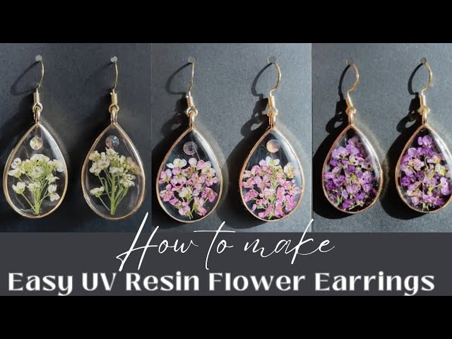 Flower Earrings Orange-Pink-Blue Orb Bea Earrings – Hanami Real Flower  Jewelry