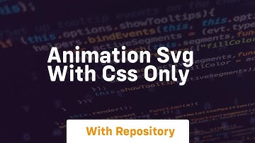 Animation svg with css only