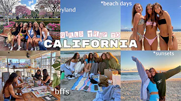 CALIFORNIA GIRLS TRIP VLOG! disneyland, beach, sunsets, good food + more✨👙🌊☀️🎢