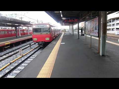 名鉄神宮前駅2番線　準急新可児行き到着
