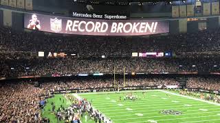 Drew Brees breaks passing yards record 10\/8\/2018 HIGH QUALITY HD