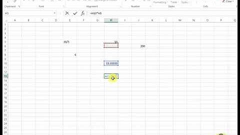 Use Division or Divide Formula in MS Excel 2013 Tutorial p161 Urdu Hindi