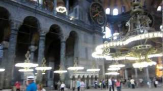 Hagia Sophia Interior Panorama Istanbul Turkey Vacation Old Town Ottoman Empire