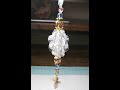 DIY~Gorgeous Ice Crystal Ornament Made W/ Paddle Wheel Beads! Easy!