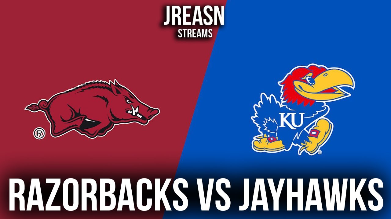 Arkansas Razorbacks vs Kansas Jayhawks Live Stream NCAAM Basketball March Madness Reaction
