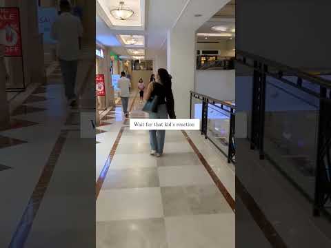 PUBLIC REACTION ON LONG HAIR GIRL IN MALL 