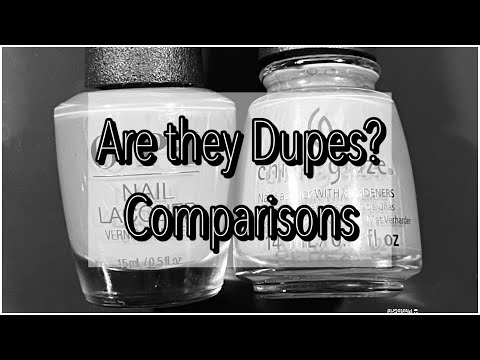 Are They Dupes Comparisons OPI Vs China Glaze Dusty Blues 