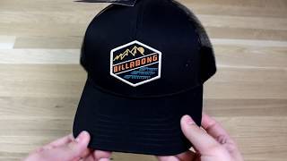 Billabong Walled Adiv Trucker Cap In Black