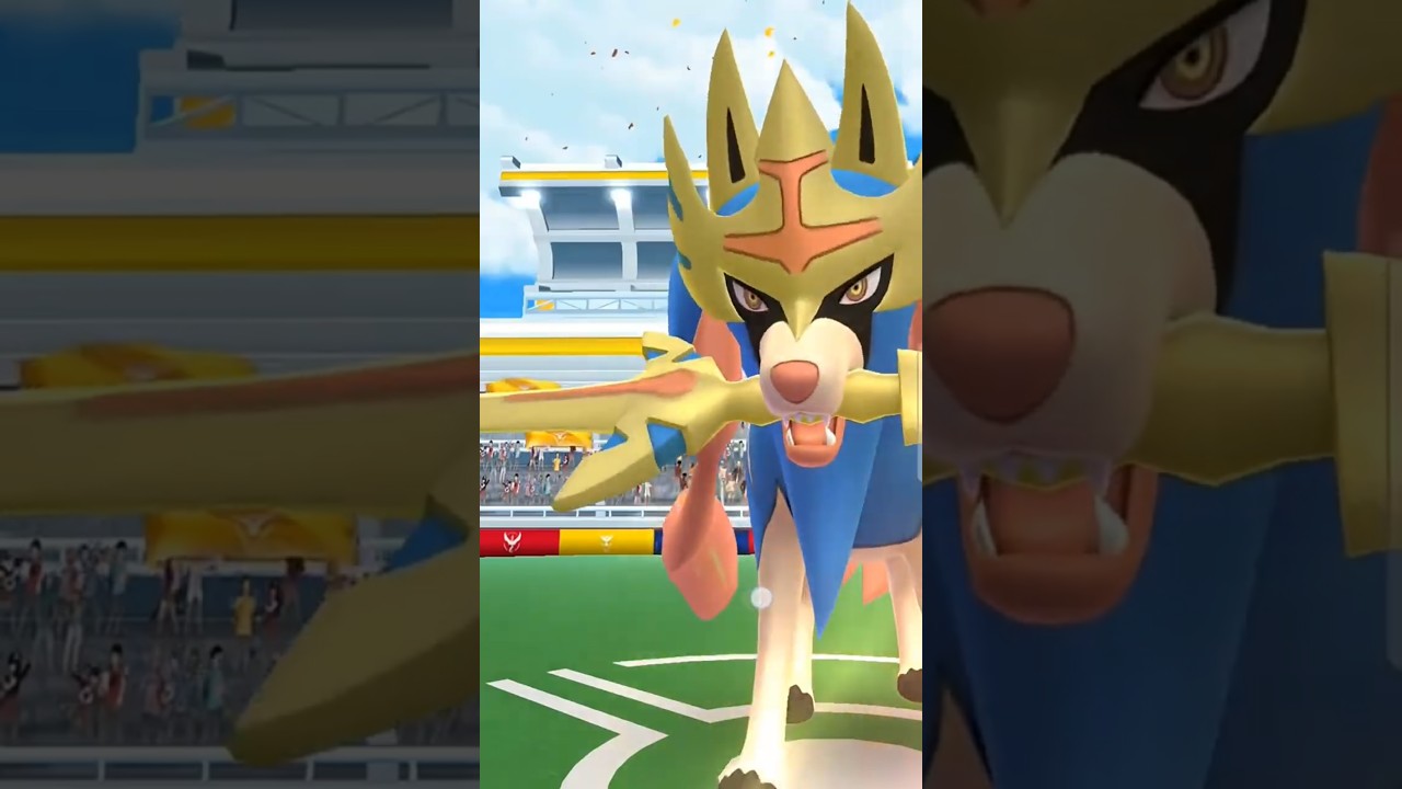 Crowned Sword Zacian in Pokemon GO mute clip