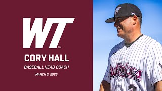 WT Baseball Head Coach Cory Hall (Mar. 3)
