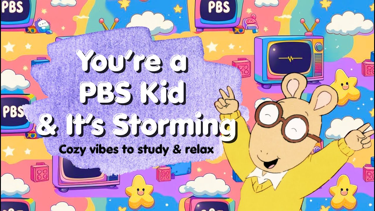 📼 PBS Kid on a Rainy Day | Cozy 2000s TV Ambience for Studying, Classrooms & Focus | With Commercial