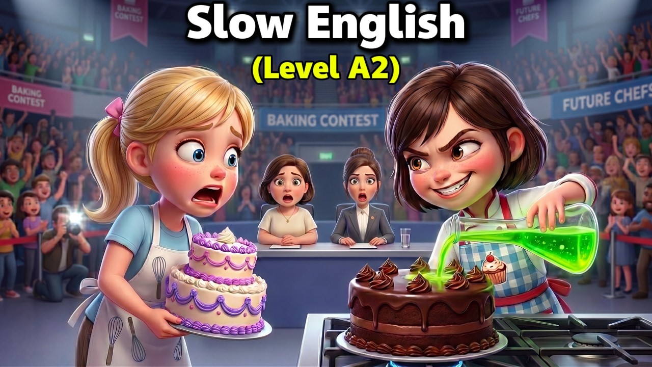 The Poor Girl Won The Baking Competition | Slow English (Level A2)