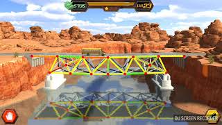 Bridge Construction game - Level 23