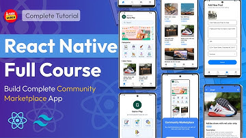 React Native Full Stack Tutorial:  Expo, Firebase | Build Marketplace App
