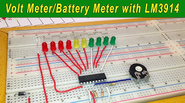 Volt Meter - Battery Meter with LM3914 [DEMO]
