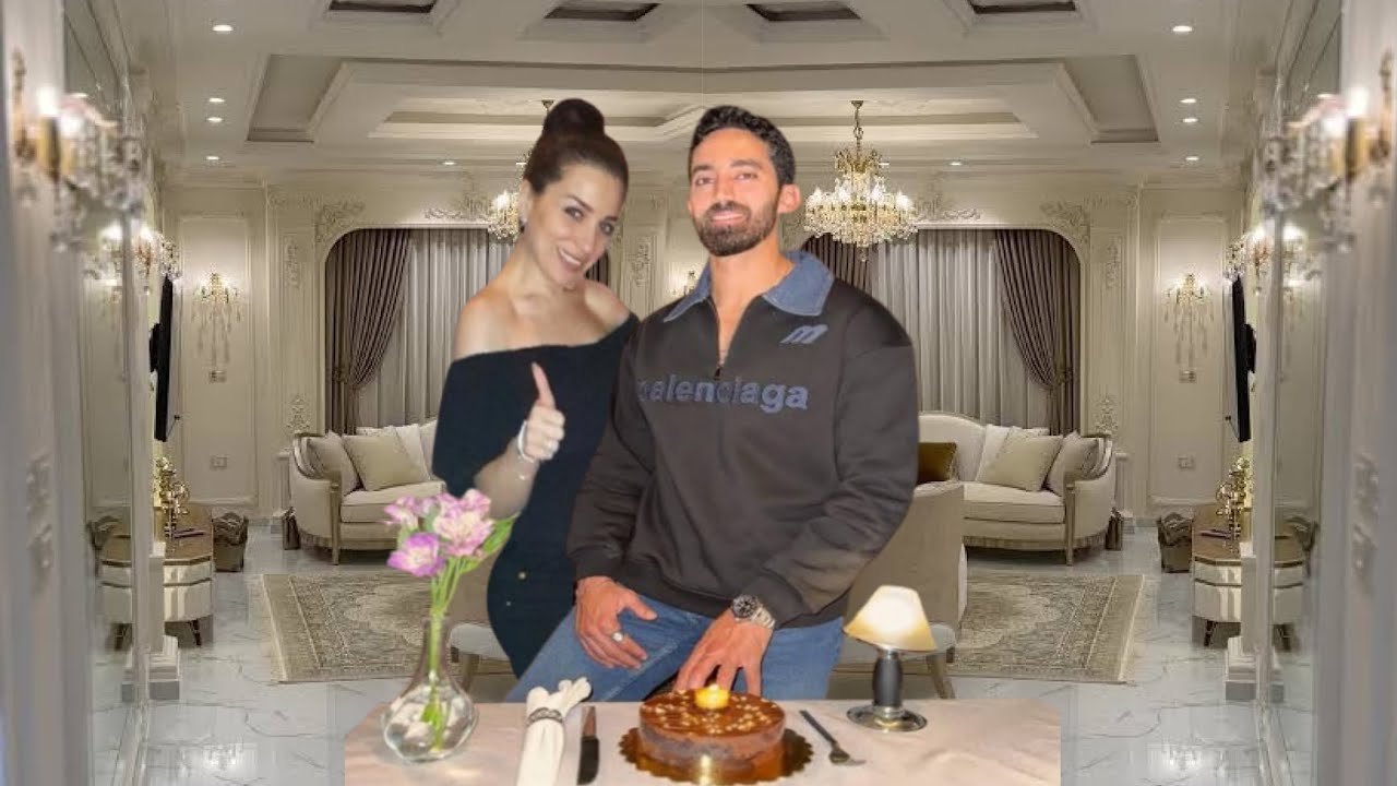 شاهد بالفيديو جوله داخل منزل الفنانه مى عز الدين وزوجها احمد تيمور غايه ف الجمال والفخامه والاناقه؟