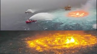 ‘Ocean on fire’: Flames erupt in Gulf of Mexico after gas pipeline ruptures