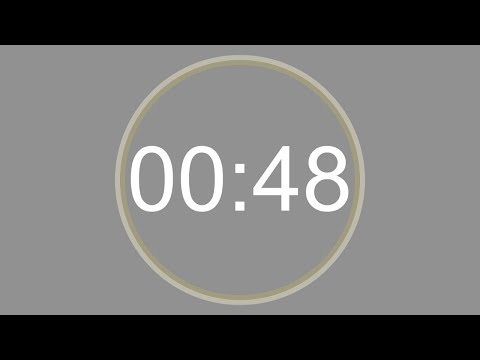 48 SECONDS - 4K - COUNTDOWN IN REVERSE - SECOND TIMER -