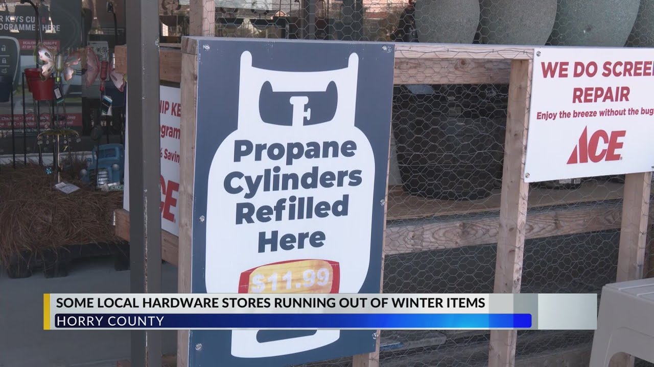 Grand Strand hardware stores sold out of snow items