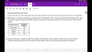 MAT 108 Fall 2021: Introduction to Expectation (Section 10-6)