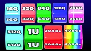 Jelly Run 2048 [High Scores: 16Q ➜ 4096e] vs Block Blast 🧩 | Ultimate Merge + Puzzle Challenge 2025 screenshot 5