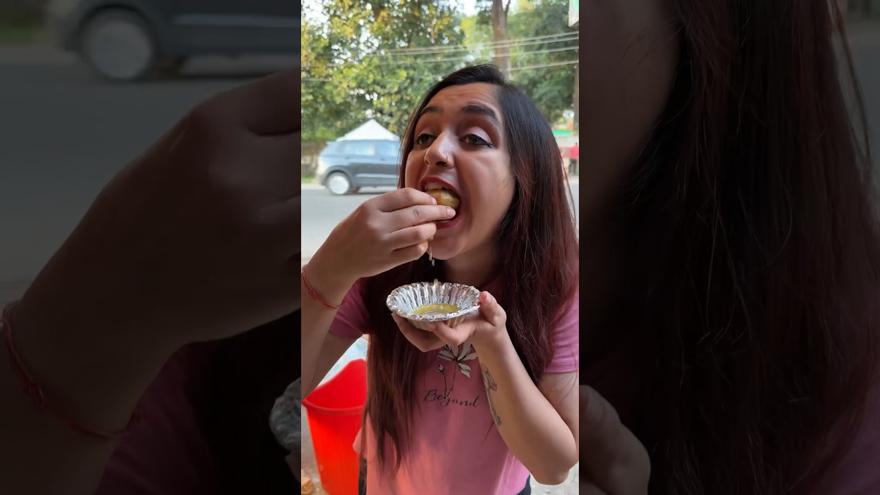 Panipuri and Sukhi Puri Lover🤤♥️ #shorts #trendingshorts #foodlover #tasty #viral #meghachaube