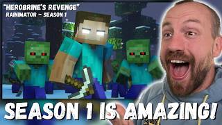 Herobrine's Revenge - Rainimator Season 1 Full Movie | Minecraft Movie (REACTION!!!)