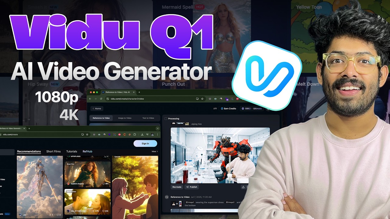 Vidu Q1: The Best AI Video Generator? | Consistent Characters, Text & Image To Video