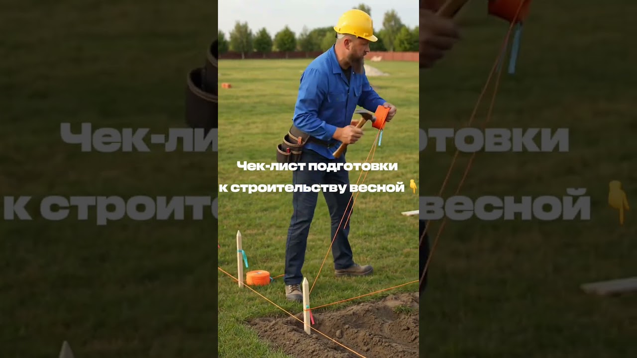 Чек-лист подготовки к строительству весной