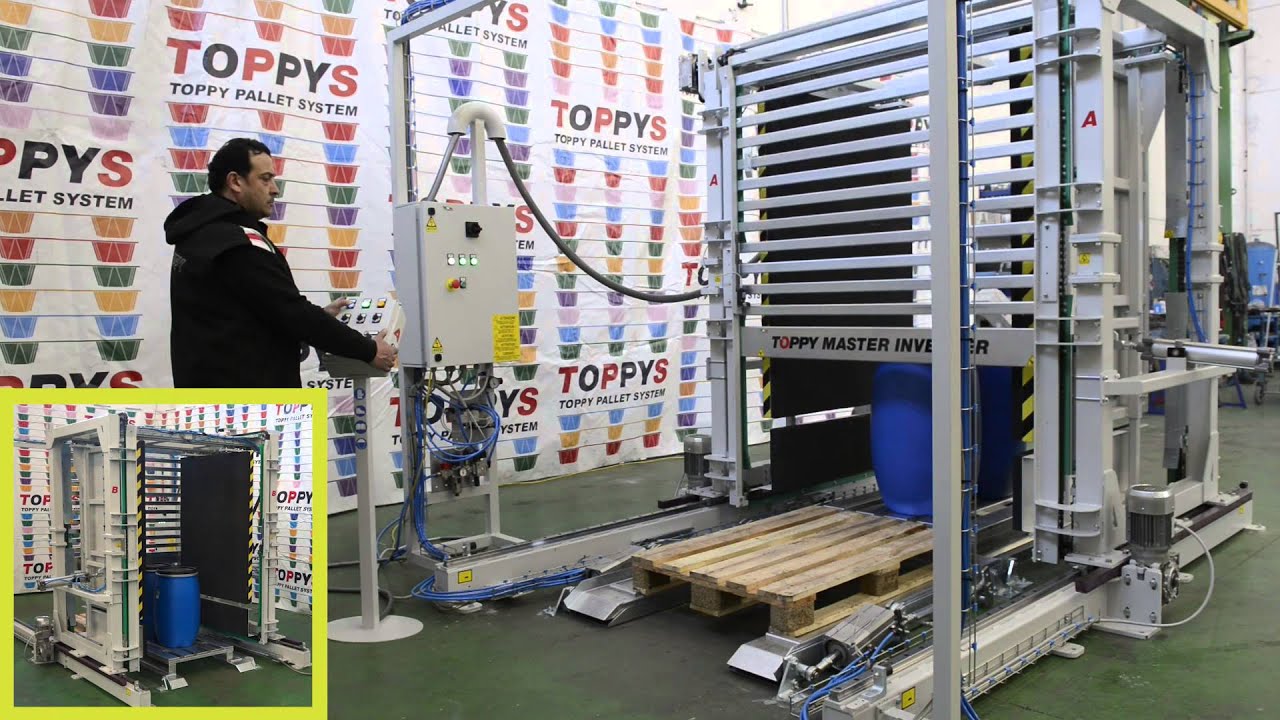 Pallet exchanger - TOPPY MASTER INVERTER (blue drums)