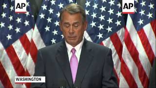 House Speaker John Boehner told Republican lawmakers Tuesday he was just teasing them when he lampoo