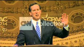 CPAC:SANTORUM-LET'S NOT BLOW IT